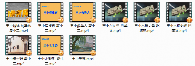 《庐剧王小系列全集mp4视频打包下载》戏曲打包下载：戏曲下载